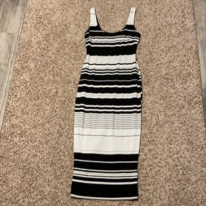 Akira Striped Midi Dress